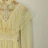 ガニーサックス GUNNE SAX 70S 紙タグ ロケットTALON 花柄レース ロングワンピース レディース