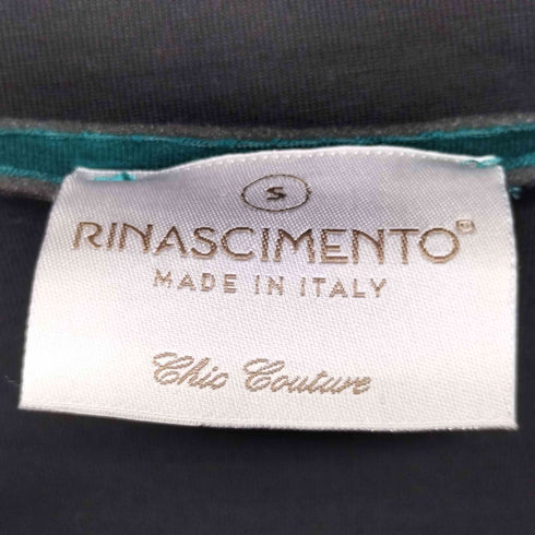 リナシメント rinascimento 五分袖 ボンディング生地 フルジップジャケット レディース import:S