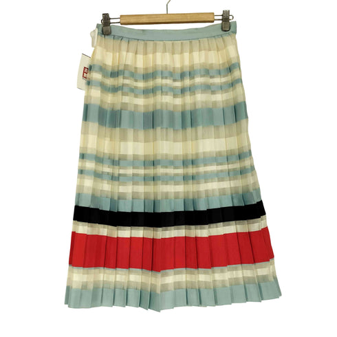 ノントーキョー NON TOKYO シースルー ボーダー プリーツ スカート BORDER PLEAT SKIRT レディース