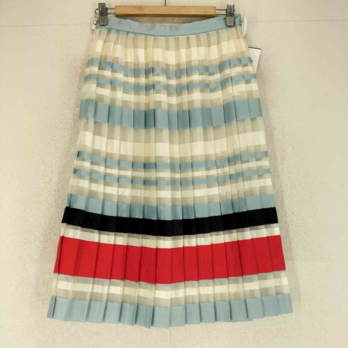 ノントーキョー NON TOKYO シースルー ボーダー プリーツ スカート BORDER PLEAT SKIRT レディース