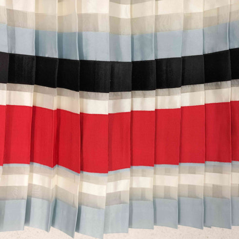 ノントーキョー NON TOKYO シースルー ボーダー プリーツ スカート BORDER PLEAT SKIRT レディース
