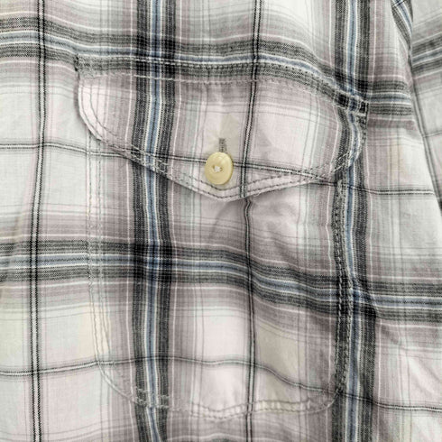 シアーズローバック SEARS ROEBUCK&CO 両フラップ ショートスリーブ オンブレシャツ メンズ JPN:XL