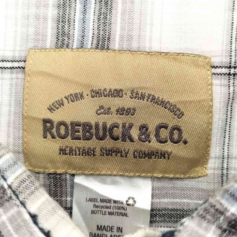 シアーズローバック SEARS ROEBUCK&CO 両フラップ ショートスリーブ オンブレシャツ メンズ JPN:XL