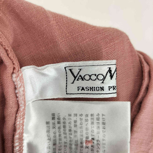 ヤッコマリカルド YACCO MARICARD ウエストゴム リネン ガウチョパンツ レディース