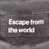 Escape from the world ダメージ加工 フロントプリント Tシャツ メンズ XXL