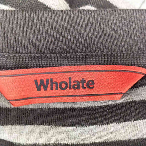 Wholate ドッキング ボーダー ドット 長袖カットソー レディース JPN:XL