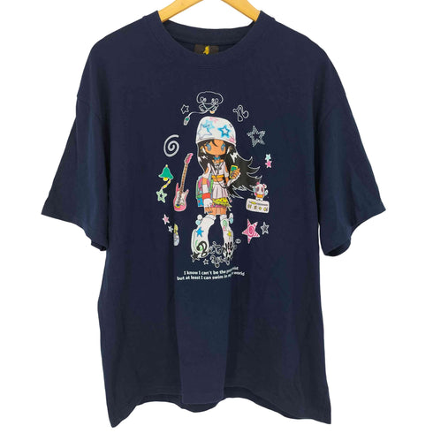UPUPXIA フロントプリント Tシャツ レディース 2XL