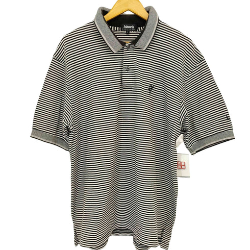 アシュワース ASHWORTH USA製 ボーダー ポロシャツ メンズ import:S