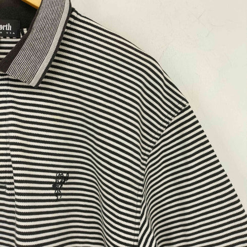アシュワース ASHWORTH USA製 ボーダー ポロシャツ メンズ import:S