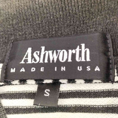 アシュワース ASHWORTH USA製 ボーダー ポロシャツ メンズ import:S