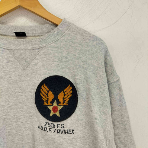 アヴィレックス AVIREX クルーネック スウェット メンズ JPN:XL