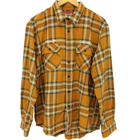 アヴィレックス AVIREX COTTON CHECK EMBROIDERY SHIRT メンズ 2XL
