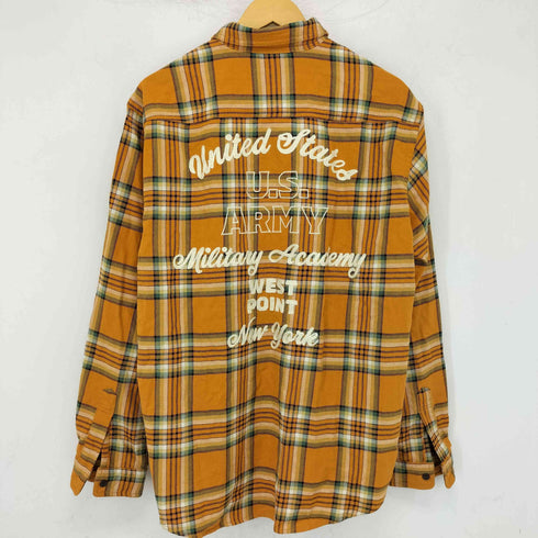 アヴィレックス AVIREX COTTON CHECK EMBROIDERY SHIRT メンズ 2XL