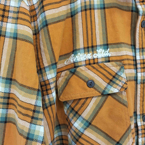 アヴィレックス AVIREX COTTON CHECK EMBROIDERY SHIRT メンズ 2XL
