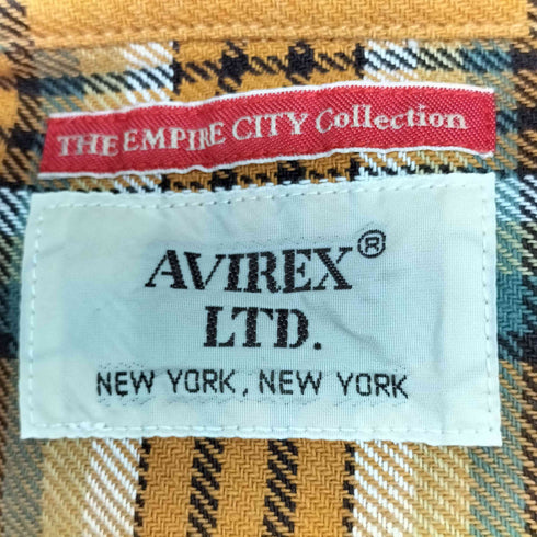 アヴィレックス AVIREX COTTON CHECK EMBROIDERY SHIRT メンズ 2XL