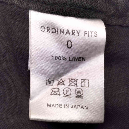オーディナリーフィッツ Ordinary fits BALL PANTS LINEN メンズ JPN:0