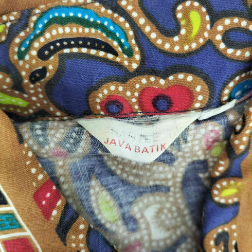 JAVA BATIK 総柄 ショートスリーブシャツ メンズ JPN:S