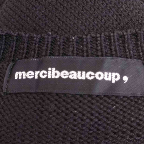 メルシーボークー mercibeaucoup ベルト付きニットカーディガン レディース JPN:1