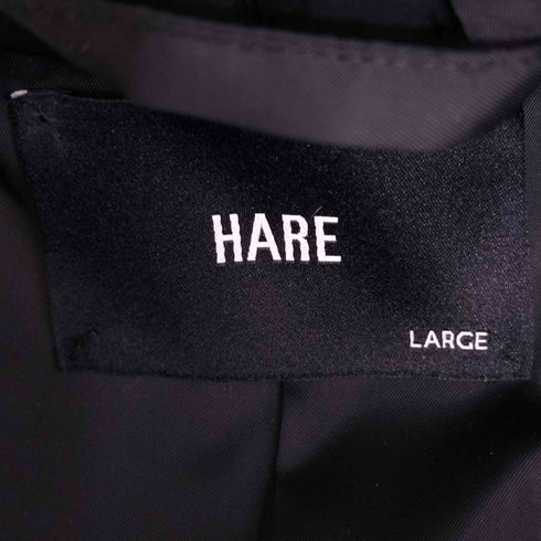 ハレ HARE ウール ワイド ステンカラーコート メンズ L