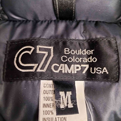 キャンプセブン CAMP7 USA製 ジップリバーシブル ドローコード ダウンベスト メンズ import:M