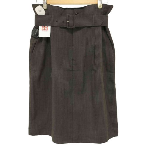 トリココムデギャルソン tricot COMME des GARCONS AD1997 ベルト付き ウールスカート レディース