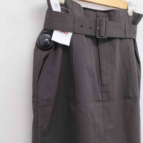 トリココムデギャルソン tricot COMME des GARCONS AD1997 ベルト付き ウールスカート レディース