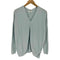 プラステ PLST ANGORA&WOOL アンゴラ ウール混 サイドスリット入 Vネック ニット レディース JPN:2