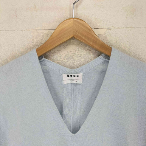 プラステ PLST ANGORA&WOOL アンゴラ ウール混 サイドスリット入 Vネック ニット レディース JPN:2