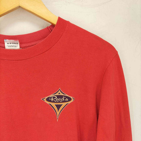 フルーツオブザルーム FRUIT OF THE LOOM 90s シングルステッチ 企業ロゴ クルーネック ロンT メンズ import:S