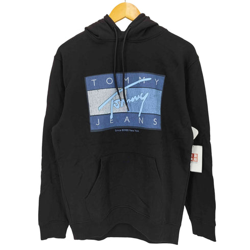 トミージーンズ tommy jeans レギュラー フラッグ ツイスト パーカー レディース import:S