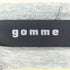 ゴム gomme アシンメトリー 異素材切替 半袖ワンピース レディース M