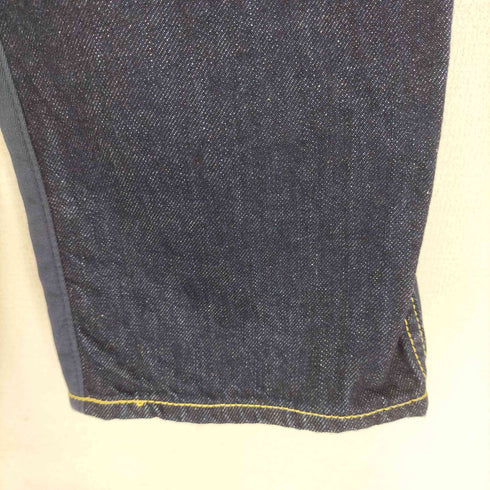 ガンリュウ GANRYU 13AW ASYMMETRIC SAROUEL PANTS アシメトリーサルエルパンツ コーデュロイ デニム 異素材切り替え メンズ JPN:M