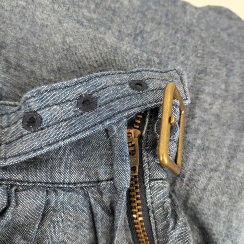バーバリーブルーレーベル BURBERRY BLUE LABEL コットン ギャザー ミニスカート レディース JPN:38
