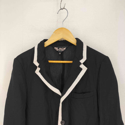 ブラックコムデギャルソン BLACK COMME des GARCONS 11SS ポリ縮絨 加工 テーラードジャケット メンズ JPN:M