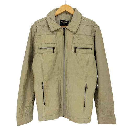 ウールリッチ WOOLRICH ピッグスキン マルチジップ ジップアップジャケット メンズ import:L