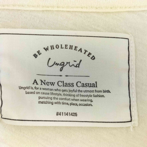 アングリッド Ungrid シアー ロング スリーブ Tee レディース F