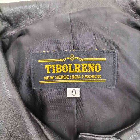 TIBOLRENO lamb leather ラムレザーコート レディース JPN:9号