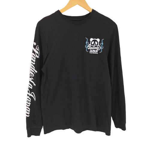 パンディエスタジャパン PANDIESTA JAPAN ピンストライプパンダロングTシャツ メンズ JPN:L