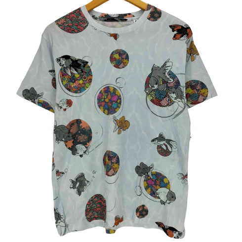 ゴースローキャラバン go slow caravan USA/C 総柄図鑑半袖Tシャツ メンズ JPN:3