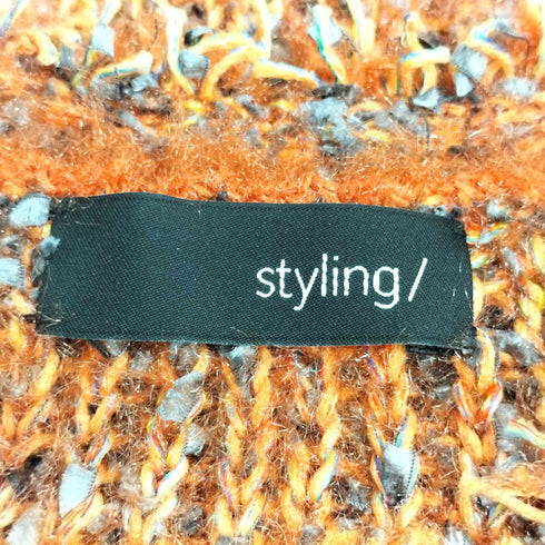 スタイリング styling ミックスツイードカーディガン レディース ONE SIZE