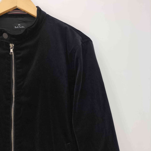 ピーエスポールスミス PS Paul Smith ベロア ダブルジップ シングル ライダースジャケット メンズ import:M