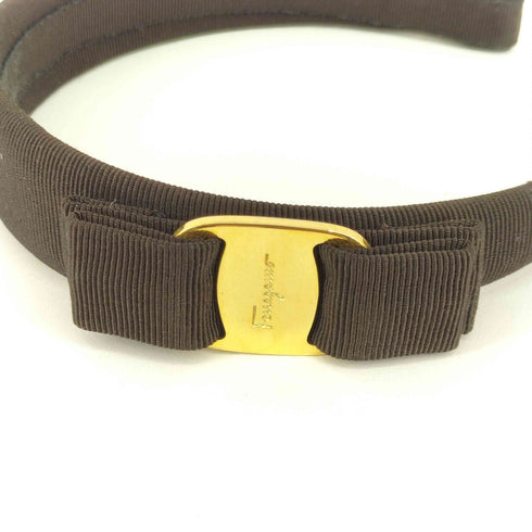 サルヴァトーレフェラガモ Salvatore Ferragamo ヴィラリボン カチューシャ レディース