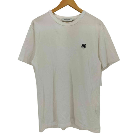 メゾンキツネ MAISON KITSUNE GREY FOX HEAD PATCH CLASSIC T-SHIRT グレーフォックスヘッドロゴ Tシャツ メンズ JPN:M