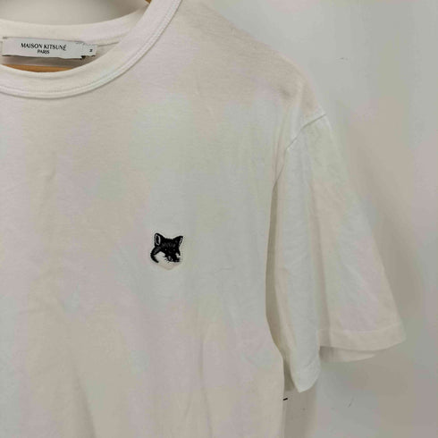メゾンキツネ MAISON KITSUNE GREY FOX HEAD PATCH CLASSIC T-SHIRT グレーフォックスヘッドロゴ Tシャツ メンズ JPN:M