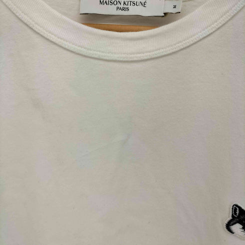 メゾンキツネ MAISON KITSUNE GREY FOX HEAD PATCH CLASSIC T-SHIRT グレーフォックスヘッドロゴ Tシャツ メンズ JPN:M