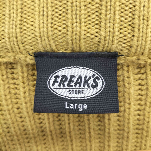 フリークスストア FREAKS STORE 畦編み アクリル クルーネック ニット メンズ JPN:L