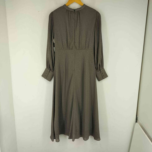 ナチュラルビューティーベーシック NATURAL BEAUTY BASIC プリーツスリーブジャガードワンピース レディース JPN:M