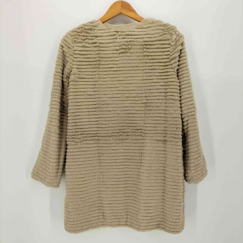 CASA AMICA ティアード ラビットファー ショートコート レディース 9AR