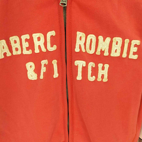 アバクロンビーアンドフィッチ Abercrombie & Fitch フロントプリント ジップアップ パーカー Y2K レディース import:S
