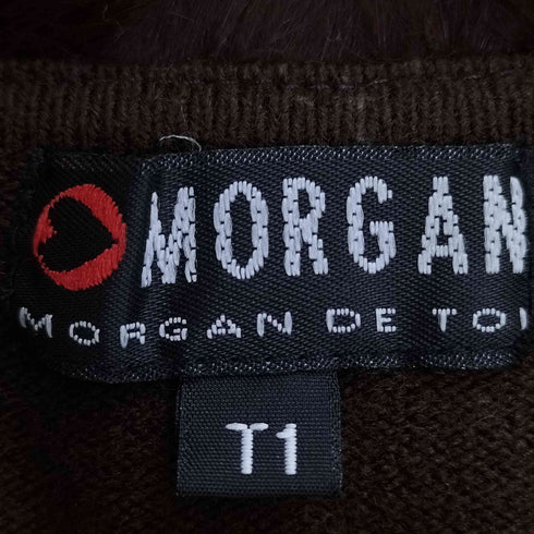 モルガン MORGAN ファー オフショルダー ニット Y2K レディース JPN:11号